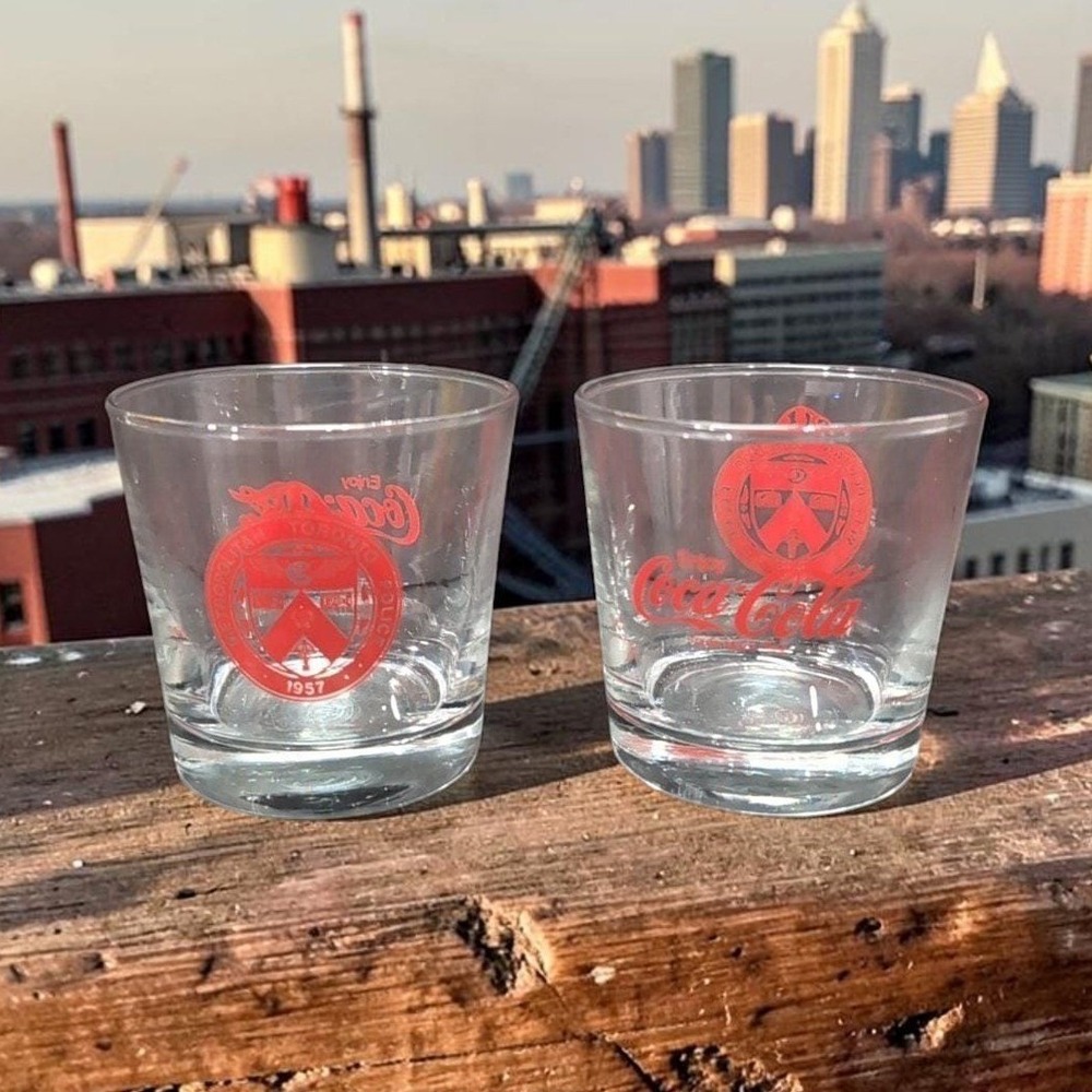 Coca Cola Toronto Police‎ 1957 Drinking Tumblers, Set of 2, Replacement Glasses